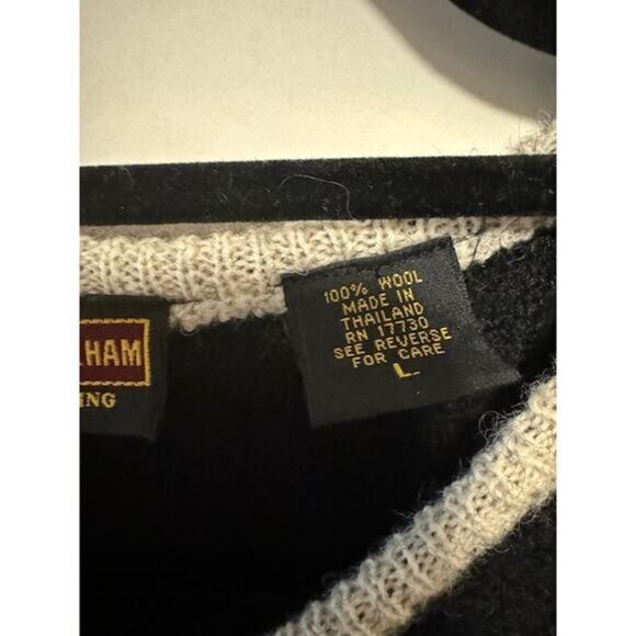 Vintage Oxford Fullham Men's Sweater Size Large‎ 100% Wool - Picture 3 of 4